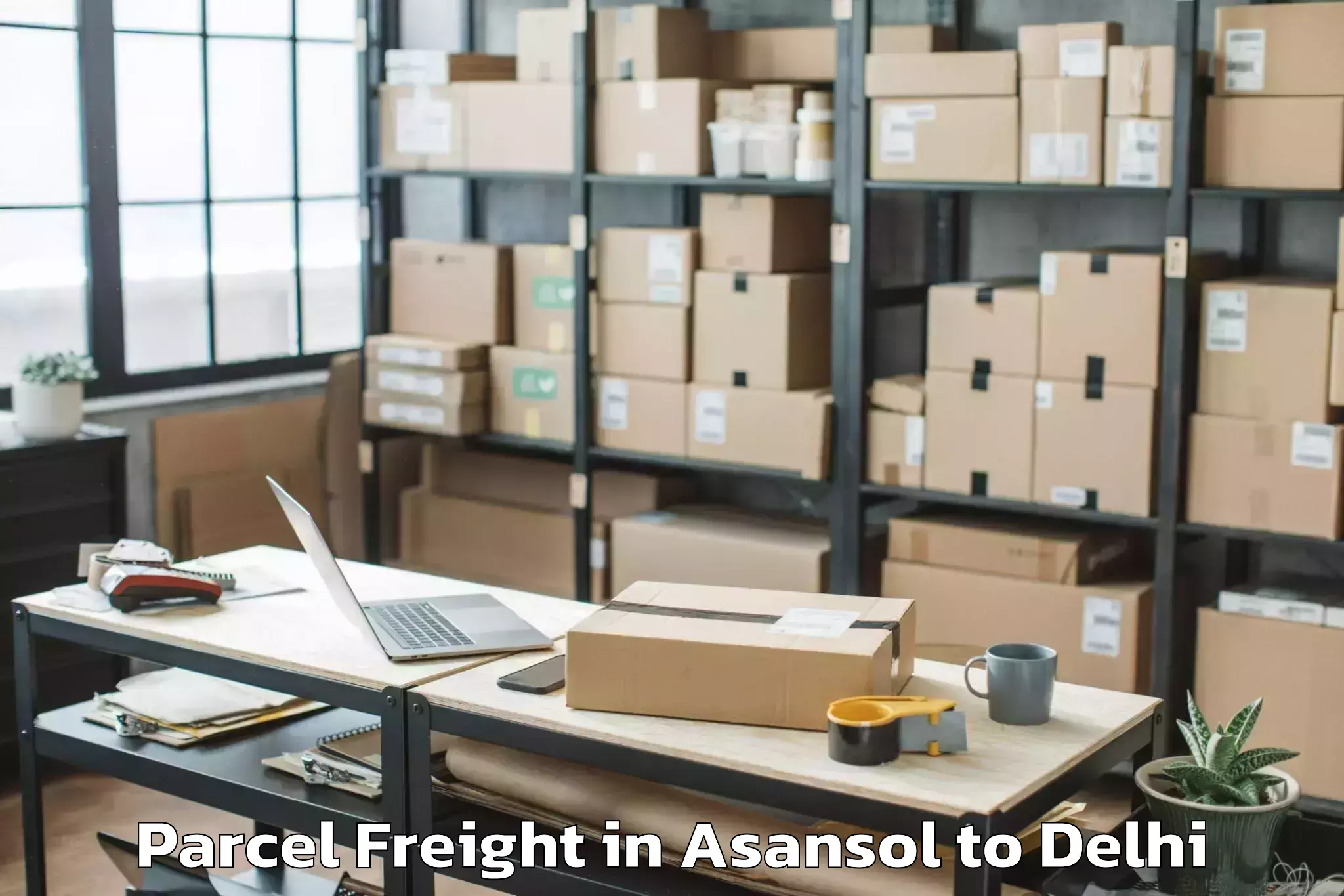 Asansol to Palam Parcel Freight Booking